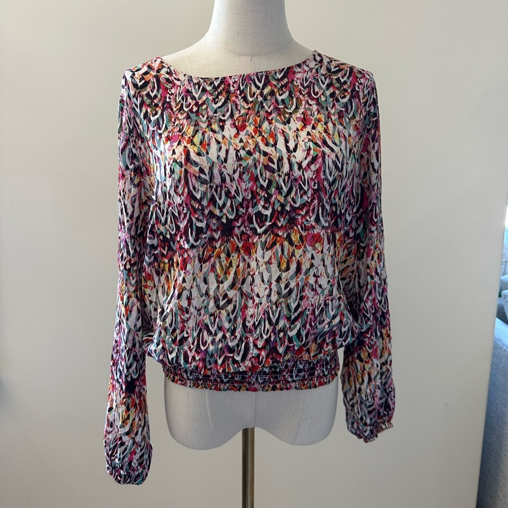 Liverpool Long Sleeve patterned blouse